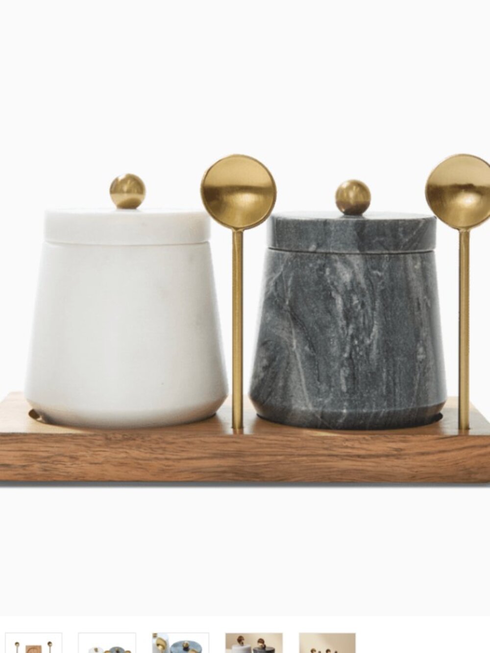 Cravings By Chrissy Teigen Marble Condiment Set